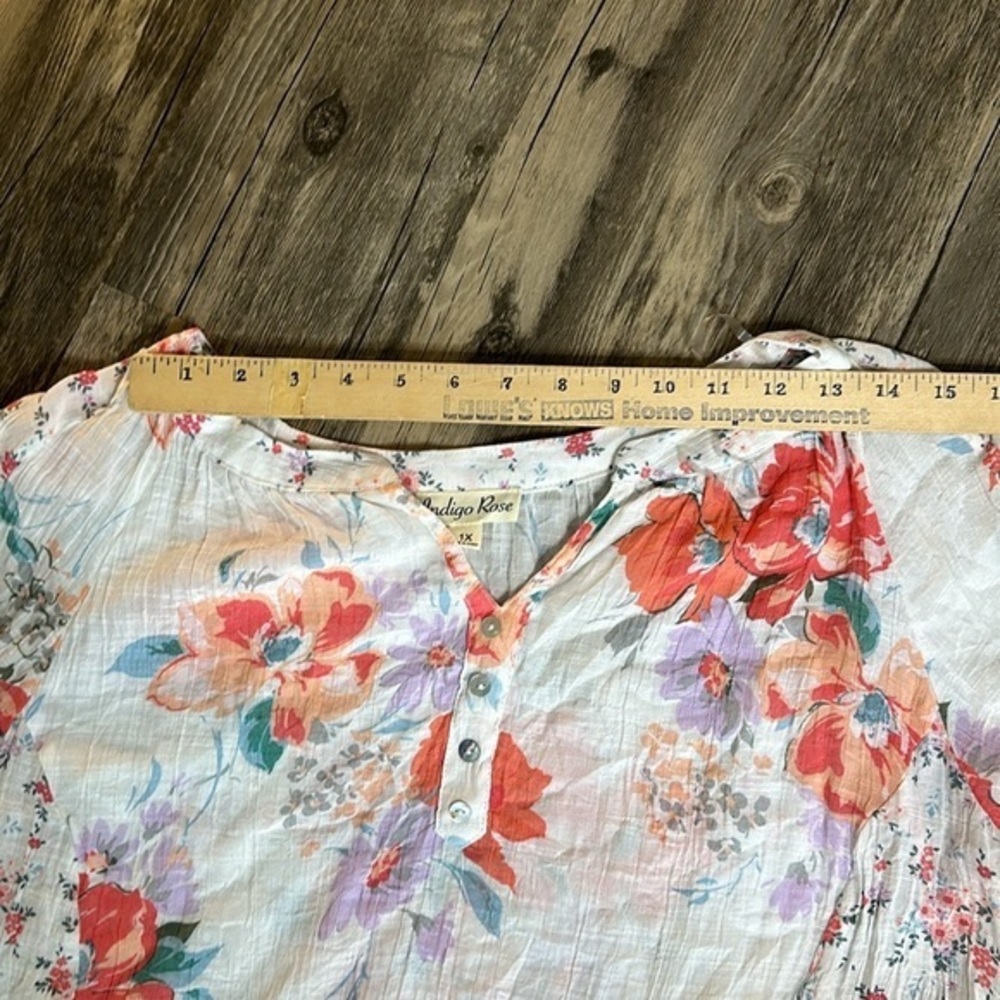 Indigo‎ Rose blouse size 1x - Picture 4 of 11